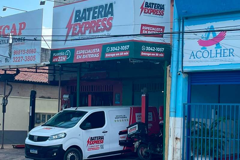 Fachada da loja Bateria Express Cohatrac