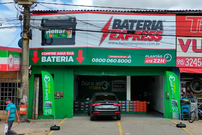 Fachada da loja Bateria Express São Cristóvão