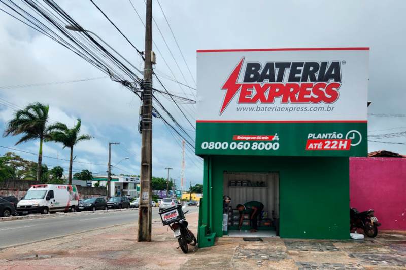 Fachada da loja Bateria Express Turu